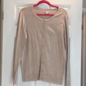 Tan button down cardigan